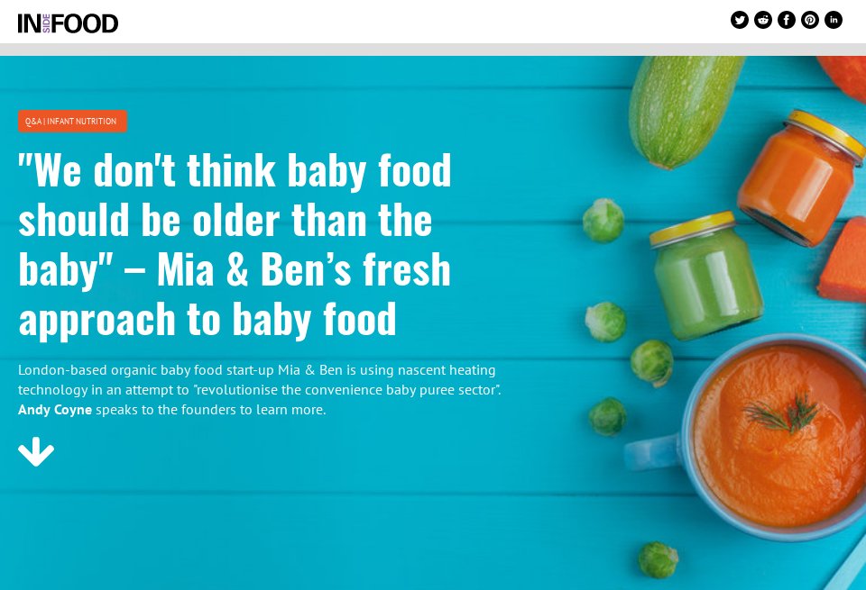 We don t think baby food should be older than the baby itself