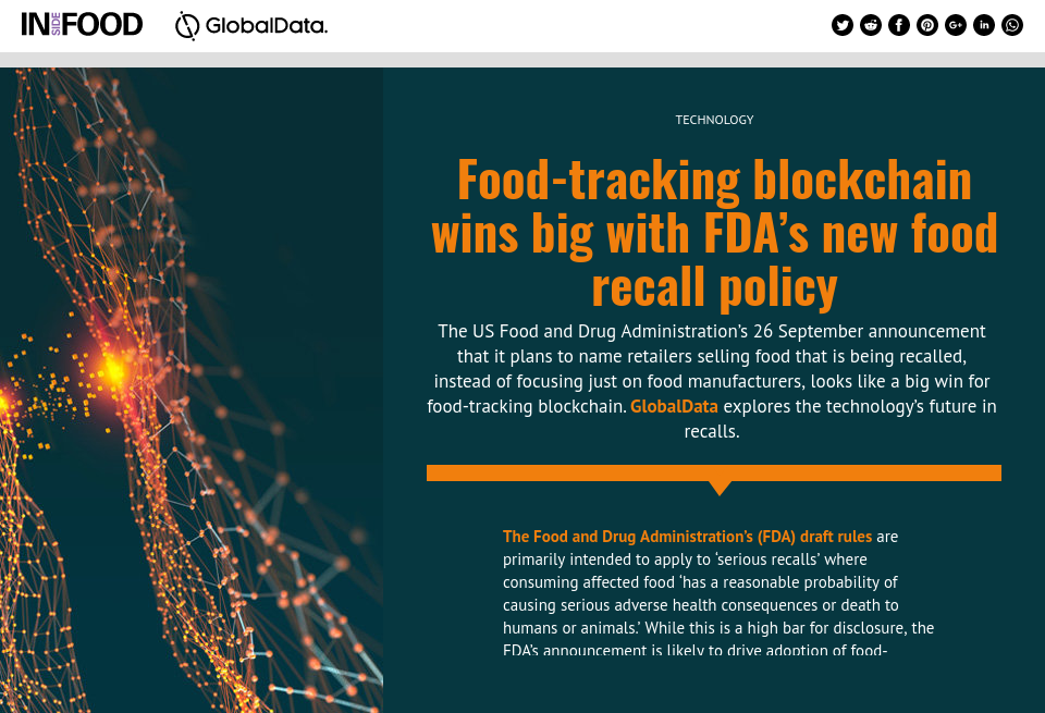 food tracking cryptocurrency