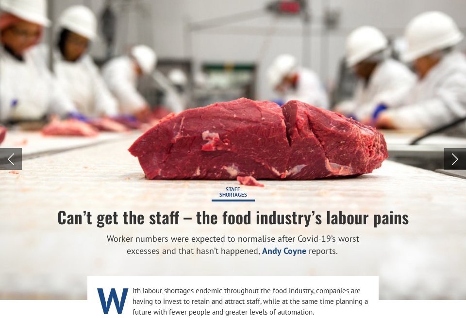 The food industry’s labour pains Just Food Issue 49 July 2022