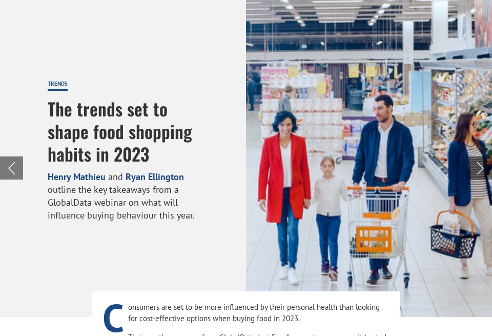 The trends set to shape shopping habits in 2023 - Just Food | Issue 51 ...
