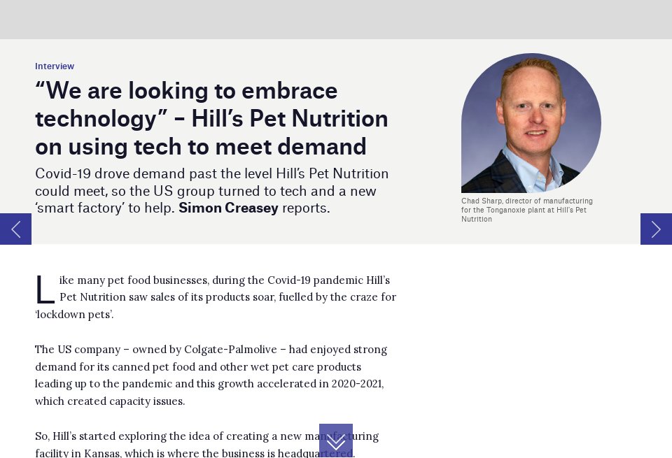 Hill s Pet Nutrition on embracing tech Just Food Issue 55 March 2024